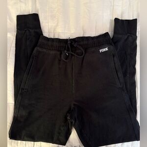 PINK Victoria's Secret Black Jogger Pants